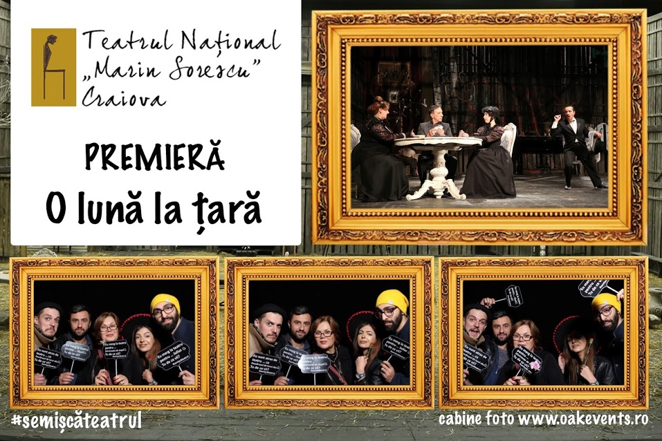 Cabina foto Oak Events la deschiderea stagiunii de la Teatrul National Craiova